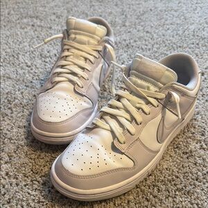 Nike White and Gray Casual Sneakers